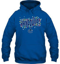 Load image into Gallery viewer, Vancouver Canucks christmas fairy lights t shirt