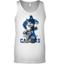 Load image into Gallery viewer, Vancouver Canucks tattoo cat funny fan t shirt