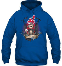 Load image into Gallery viewer, Cleveland Indians Jack Skellington shirt