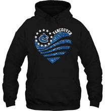 Load image into Gallery viewer, Vancouver Canucks glitter heart shirt