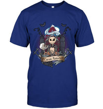 Load image into Gallery viewer, Colorado Avalanche Jack Skellington shirt