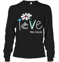 Load image into Gallery viewer, Love my Canucks Vancouver Canucks daisy fan shirt