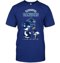 Load image into Gallery viewer, Vancouver Canucks snoopy shirt