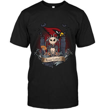 Load image into Gallery viewer, Arizona Cardinals Jack Skellington shirt