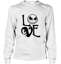 Load image into Gallery viewer, Love Jack Skellington Sally shirt