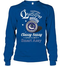 Load image into Gallery viewer, Vancouver Canucks Queen classy sasy and a bit smart asy shirt