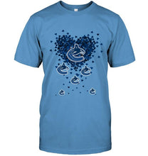 Load image into Gallery viewer, Vancouver Canucks tiny hearts shape hoodie