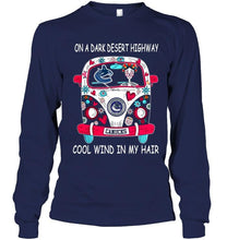 Load image into Gallery viewer, On dark desert high way Cool wind in my hair Vancouver Canucks hippie car shirt