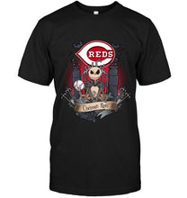 Load image into Gallery viewer, Cincinnati Reds Jack Skellington shirt
