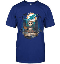 Load image into Gallery viewer, Miami Dolphins Jack Skellington shirt