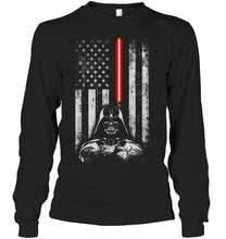 Load image into Gallery viewer, Darth vader star wars american flag t shirt