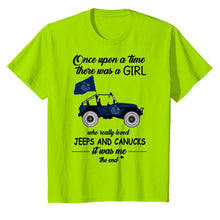 Load image into Gallery viewer, Once upon a time a girl really loved jeeps and Vancouver Canucks it was me