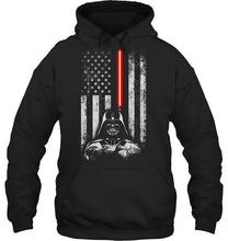 Load image into Gallery viewer, Darth vader star wars american flag t shirt