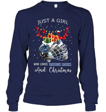 Load image into Gallery viewer, Just a girl who love Vancouver Canucks and christmas fan shirt