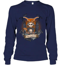 Load image into Gallery viewer, Texas Longhorns Jack Skellington shirt