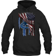 Load image into Gallery viewer, Vancouver Canucks american flag fan shirt