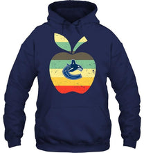 Load image into Gallery viewer, Vancouver Canucks teacher apple retro shirt