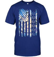 Load image into Gallery viewer, Vancouver Canucks 4th july independence day american flag shirt