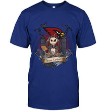 Load image into Gallery viewer, Arizona Cardinals Jack Skellington shirt