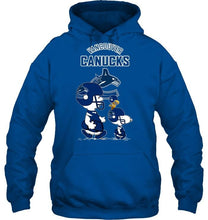 Load image into Gallery viewer, Vancouver Canucks snoopy shirt