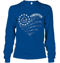 Load image into Gallery viewer, Vancouver Canucks glitter heart shirt