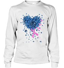 Load image into Gallery viewer, Vancouver Canucks tiny heart love shaped br east cancer shirt