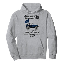 Load image into Gallery viewer, Once upon a time a girl really loved jeeps and Vancouver Canucks it was me