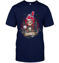 Load image into Gallery viewer, Cleveland Indians Jack Skellington shirt