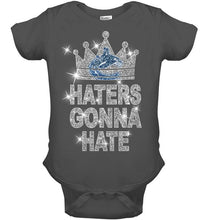 Load image into Gallery viewer, Vancouver Canucks king haters gonna hate crown glitter pattern t shirt