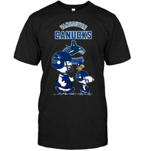 Load image into Gallery viewer, Vancouver Canucks snoopy shirt