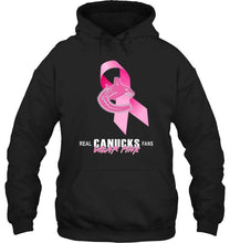 Load image into Gallery viewer, Vancouver Canucks real fans wear pink br east cancer support shirt