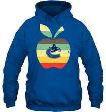 Load image into Gallery viewer, Vancouver Canucks teacher apple retro shirt