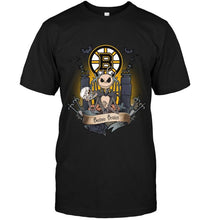 Load image into Gallery viewer, Boston Bruins Jack Skellington shirt