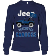 Load image into Gallery viewer, Jeep Vancouver Canucks fan shirt