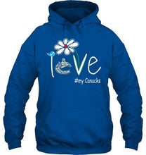 Load image into Gallery viewer, Love my Canucks Vancouver Canucks daisy fan shirt
