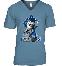 Load image into Gallery viewer, Vancouver Canucks tattoo cat funny fan t shirt