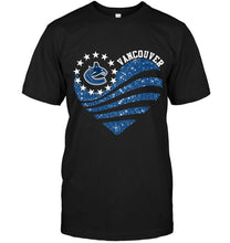 Load image into Gallery viewer, Vancouver Canucks glitter heart shirt