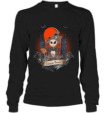Load image into Gallery viewer, Cleveland Browns Jack Skellington shirt