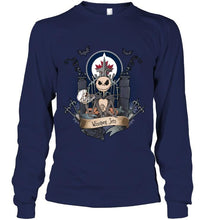 Load image into Gallery viewer, Winnipeg Jets Jack Skellington shirt