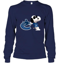 Load image into Gallery viewer, Vancouver Canucks snoopy sun glasses proud fan shirt