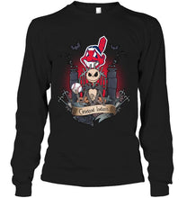 Load image into Gallery viewer, Cleveland Indians Jack Skellington shirt