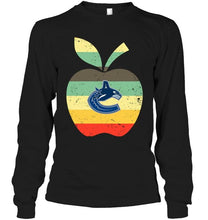 Load image into Gallery viewer, Vancouver Canucks teacher apple retro shirt