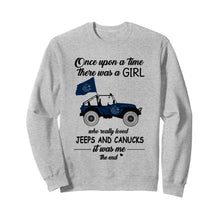 Load image into Gallery viewer, Once upon a time a girl really loved jeeps and Vancouver Canucks it was me