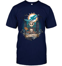 Load image into Gallery viewer, Miami Dolphins Jack Skellington shirt