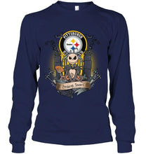 Load image into Gallery viewer, Pittsburgh Steelers Jack Skellington shirt