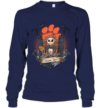 Load image into Gallery viewer, Clemson Tigers Jack Skellington shirt