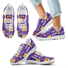 Load image into Gallery viewer, Colorful Pride Flag LSU Tigers Sneakers