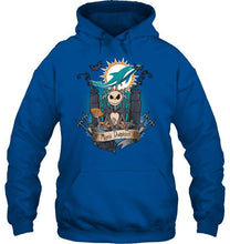 Load image into Gallery viewer, Miami Dolphins Jack Skellington shirt