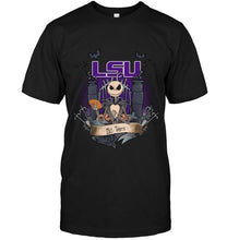Load image into Gallery viewer, LSU Tigers Jack Skellington shirt