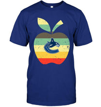 Load image into Gallery viewer, Vancouver Canucks teacher apple retro shirt